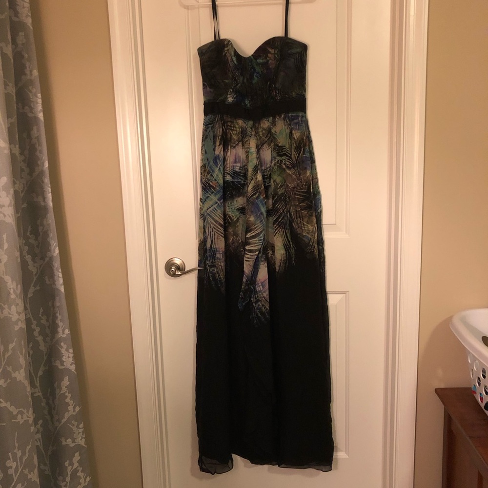 Beautiful long strapless gown